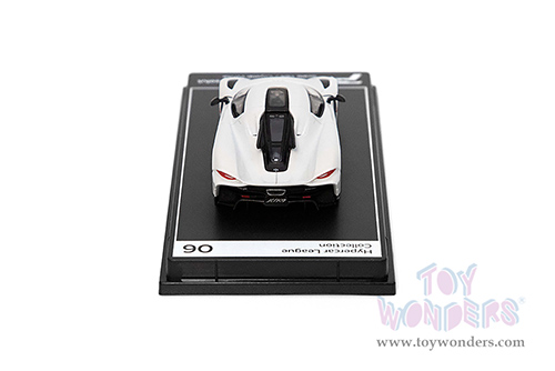 Kinsmart - PosterCars Hypercar League Collection | Koenigsegg Jesko Absolute (1/64 Scale diecast model car, Crystal White) H06B