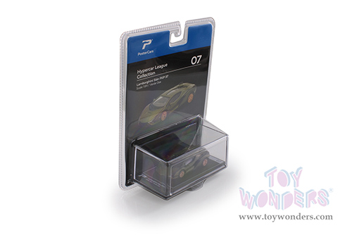 H07B Kinsmart PosterCars Hypercar League Lamborghini Sian FKP 37 Diecast Model Car Blister Card Package