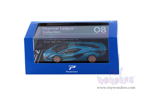 H08 Kinsmart PosterCars Hypercar League Lamborghini Sian FKP 37 Diecast Model Car