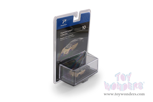 H10B Kinsmart PosterCars Hypercar League Bugatti Chiron Supersport Diecast Model Car Blister Card Package