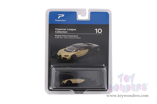 H10B Kinsmart PosterCars Hypercar League Bugatti Chiron Supersport Diecast Model Car