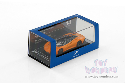 H13-18 Kinsmart PosterCars Hypercar League Collection Orange Diecast Model Car Window Box Package