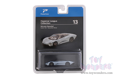 H13B Kinsmart PosterCars Hypercar League Collection McLaren Speedtail Diecast Model Car