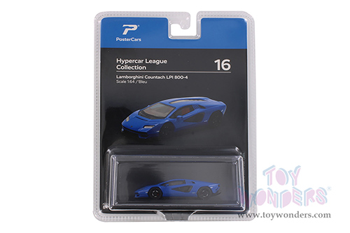 H16B Kinsmart PosterCars Hypercar League Collection Lamborghini Countach LPI 800-4 Diecast Model Car