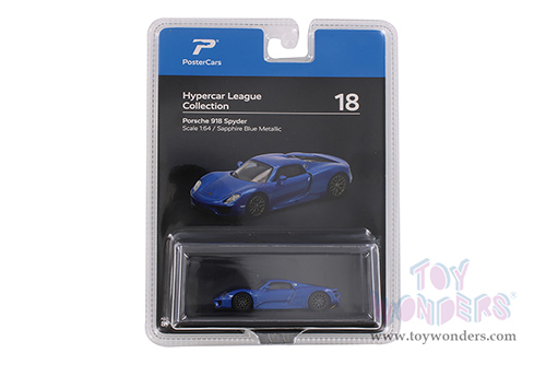 H18B  Kinsmart PosterCars Hypercar League Collection Porsche 918 Spyder Diecast Model Car