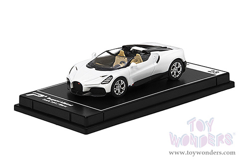 Kinsmart - PosterCars Hypercar League Collection | Bugatti Mistral (1/64 Scale diecast model car, Blanc) H23