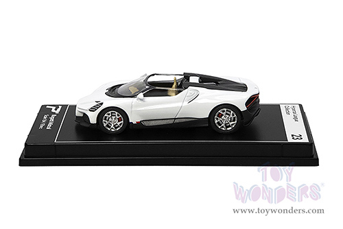 Kinsmart - PosterCars Hypercar League Collection | Bugatti Mistral (1/64 Scale diecast model car, Blanc) H23