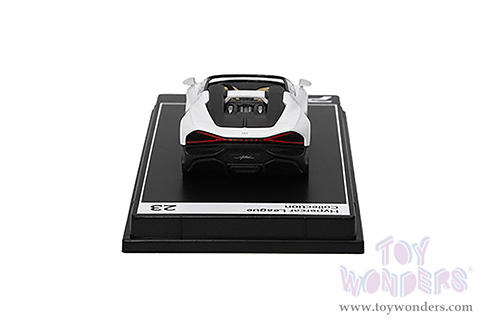 Kinsmart - PosterCars Hypercar League Collection | Bugatti Mistral (1/64 Scale diecast model car, Blanc) H23