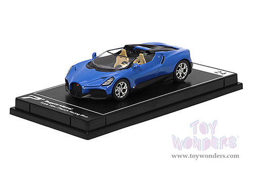 Kinsmart - PosterCars Hypercar League Collection | Bugatti Mistral (1/64 Scale diecast model car, French Racing Blue) H24