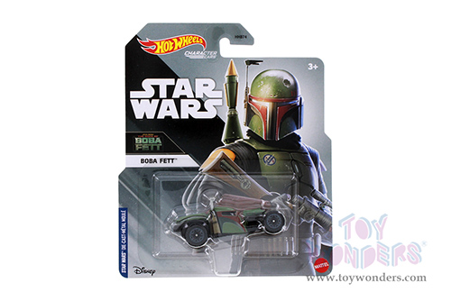 Mattel Hot Wheels - Star Wars Blockbuster Character Car Assorted (3" scale diecast model car, Asstd.) HHB74956H