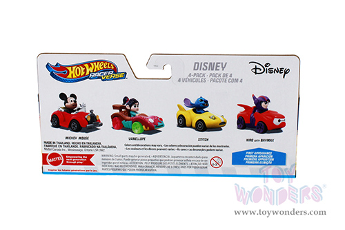 Mattel Hot Wheels - Racer Verse™ Disney 4-Pack Character Car (2.25" diecast model car, Asstd.) HKD319564