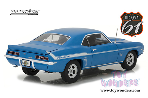 Greenlight Highway 61 - Fast & Furious | Brian's Chevrolet&reg; Yenko&trade; Camaro&reg; Hard Top (1969, 1/18 scale diecast model car, Blue) HWY18001