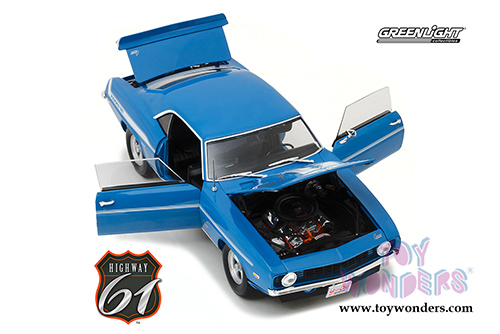 Greenlight Highway 61 - Fast & Furious | Brian's Chevrolet&reg; Yenko&trade; Camaro&reg; Hard Top (1969, 1/18 scale diecast model car, Blue) HWY18001