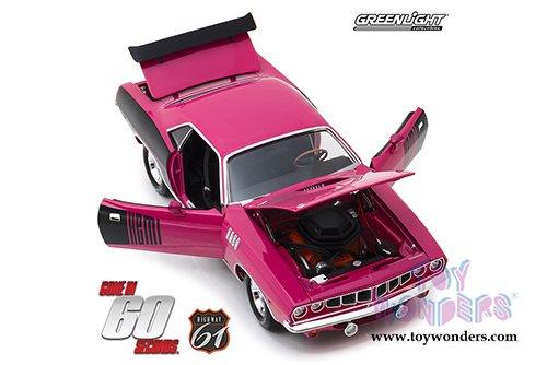 Greenlight - Shannon from "Gone in 60 Seconds" - Plymouth Hemi&reg; 'Cuda Hard Top (1971, 1/18 scale diecast model car, Pink) HWY18010