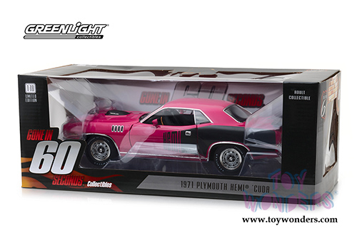 Greenlight - Shannon from "Gone in 60 Seconds" - Plymouth Hemi&reg; 'Cuda Hard Top (1971, 1/18 scale diecast model car, Pink) HWY18010