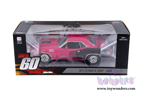 Greenlight - Shannon from "Gone in 60 Seconds" - Plymouth Hemi&reg; 'Cuda Hard Top (1971, 1/18 scale diecast model car, Pink) HWY18010