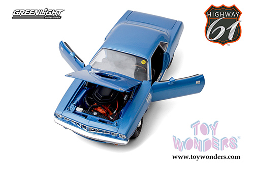 Greenlight Highway 61 - Plymouth HEMI&reg; 'Cuda Indianapolis 2011 | Lot S266 (1971, 1/18 scale diecast model car, Blue) HWY18025