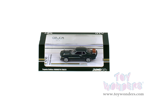 Inno Models - Toyota Celica 1600GTV (TA22) with Luggage (1/64 scale diecast model car, Green) IN641600-GRN
