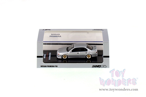 Inno Models - Nissan Primera P10 (1/64 scale diecast model car, Silver) IN64P10-SIL