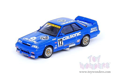 Inno Models - Nissan Skyline GTS-R (R31) #12 "Calsonic" JTCC Japanese Touring Car Championship (1989)(1/64 scale diecast model car, Blue) IN64R31-CA12