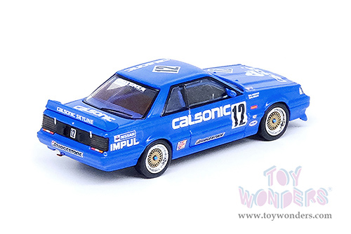Inno Models - Nissan Skyline GTS-R (R31) #12 "Calsonic" JTCC Japanese Touring Car Championship (1989)(1/64 scale diecast model car, Blue) IN64R31-CA12