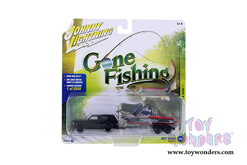 Round 2 Johnny Lightning - Gone Fishing 2017 Release 3 Set B (1/64 scale diecast model car, Asstd.) JLBT003/36B