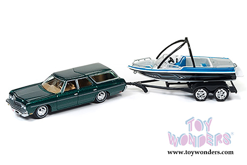 Round 2 Johnny Lightning - Gone Fishing 2017 Release 4 Set B (1/64 scale diecast model car, Asstd.) JLBT004/36B