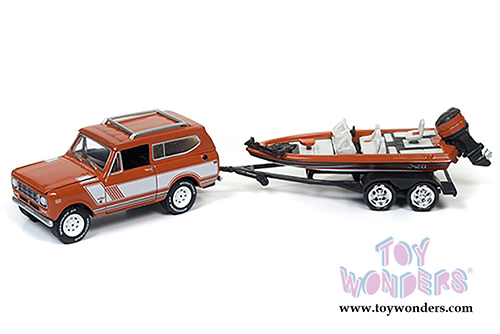 Round 2 Johnny Lightning - Gone Fishing 2017 Release 4 Set B (1/64 scale diecast model car, Asstd.) JLBT004/36B