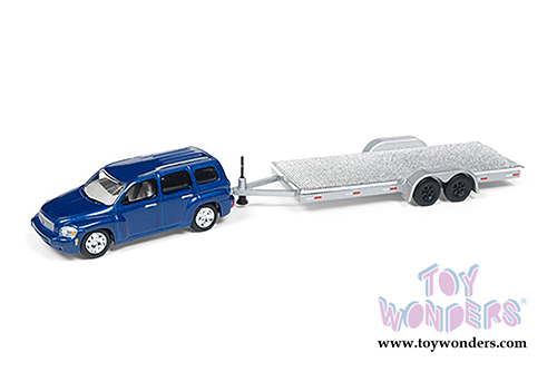 Round 2 Johnny Lightning - Truck and Trailer 2018 Release 3 Set A (1/64 scale diecast model car, Asstd.) JLBT008/36A