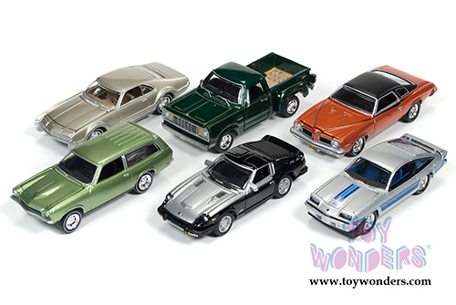 Round 2 Johnny Lightning Classic Gold Collection Release 2 Set B (1/64 scale diecast model car, Asstd.) JLCG002/48B