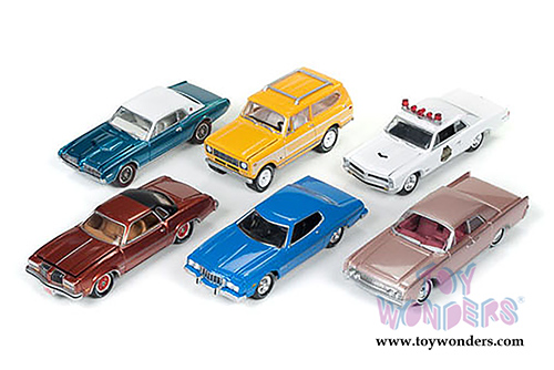 Round 2 Johnny Lightning - Classic Gold 2017 Release 1 Set C (1/64 scale diecast model car, Asstd.) JLCG003/48C