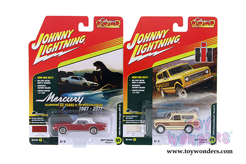 Round 2 Johnny Lightning - Classic Gold 2017 Release 1 Set D (1/64 scale diecast model car, Asstd.) JLCG003/48D