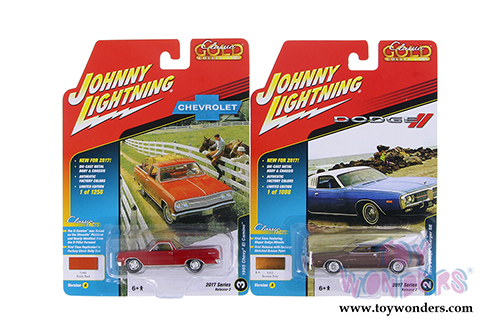 Round 2 Johnny Lightning - Classic Gold 2017 Release 2 Set A (1/64 scale diecast model car, Asstd.) JLCG004/48A