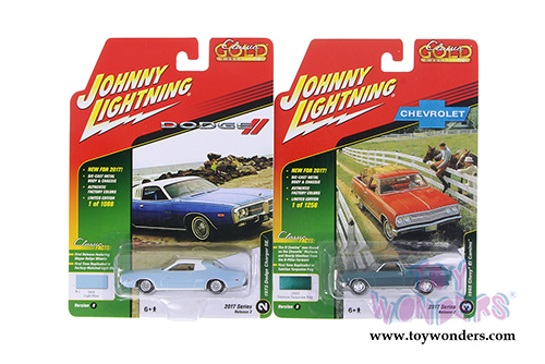 Round 2 Johnny Lightning - Classic Gold 2017 Release 2 Set B (1/64 scale diecast model car, Asstd.) JLCG004/48B