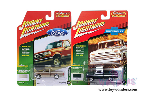 Round 2 Johnny Lightning - Classic Gold 2017 Release 2 Set B (1/64 scale diecast model car, Asstd.) JLCG004/48B