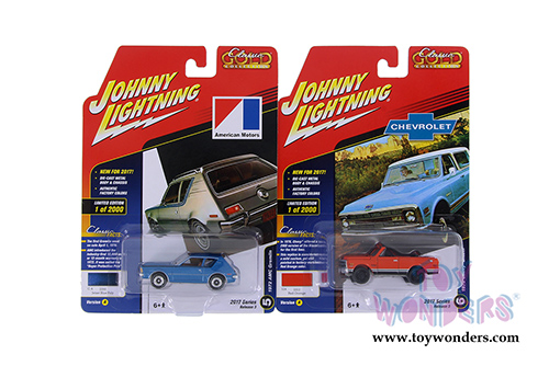 Round 2 Johnny Lightning - Classic Gold 2017 Release 1 Set A (1/64 scale diecast model car, Asstd.) JLCG007/12A