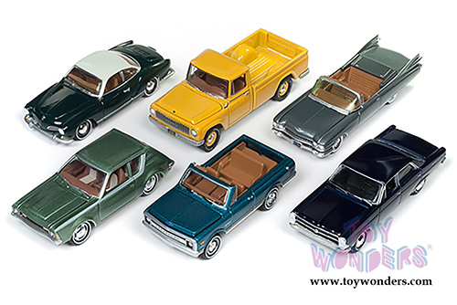 Round 2 Johnny Lightning - Classic Gold 2017 Release 1 Set B (1/64 scale diecast model car, Asstd.) JLCG007/12B