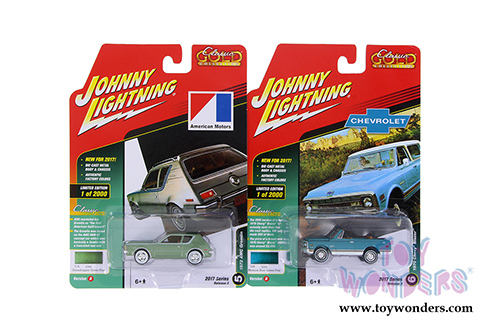 Round 2 Johnny Lightning - Classic Gold 2017 Release 1 Set B (1/64 scale diecast model car, Asstd.) JLCG007/12B