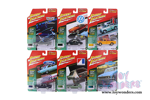 Round 2 Johnny Lightning - Classic Gold 2017 Release 1 Set B (1/64 scale diecast model car, Asstd.) JLCG007/12B