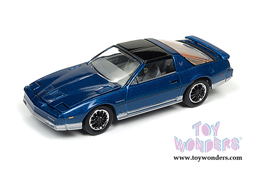 Round 2 Johnny Lightning - Classic Gold 2017 | Pontiac&reg; Firebird&reg; T/A (1985, 1/64 scale diecast model car, Bright Blue Poly/Silver) JLCG011/24A