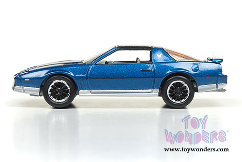 Round 2 Johnny Lightning - Classic Gold 2017 | Pontiac&reg; Firebird&reg; T/A (1985, 1/64 scale diecast model car, Bright Blue Poly/Silver) JLCG011/24A