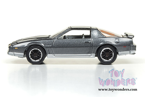 Round 2 Johnny Lightning - Classic Gold 2017 | Pontiac&reg; Firebird&reg; T/A (1985, 1/64 scale diecast model car, Medium Gray Poly/Silver) JLCG011/24B