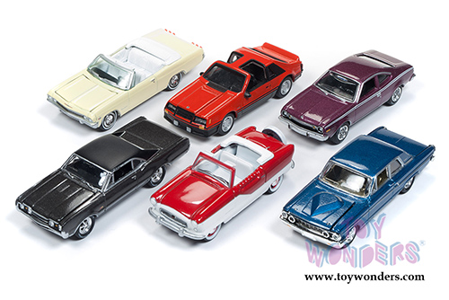 Round 2 Johnny Lightning - Classic Gold 2018 Release 2 Set A (1/64 scale diecast model car, Asstd.) JLCG014/12A