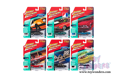 Round 2 Johnny Lightning - Classic Gold 2018 Release 2 Set B (1/64 scale diecast model car, Asstd.) JLCG014/12B