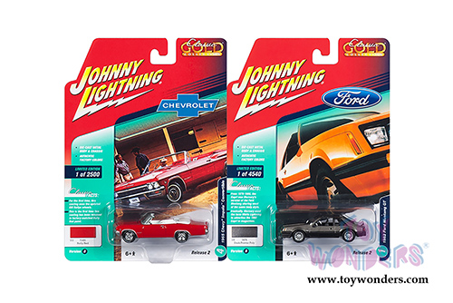 Round 2 Johnny Lightning - Classic Gold 2018 Release 2 Set B (1/64 scale diecast model car, Asstd.) JLCG014/12B