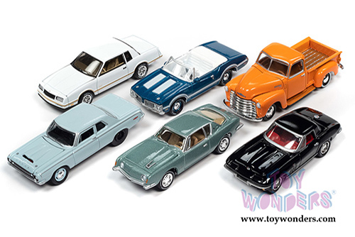 Round 2 Johnny Lightning - Classic Gold 2020 Release 2 Set A (1/64 scale diecast model car, Asstd.) JLCG022/48A