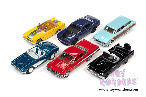 Round 2 Johnny Lightning - Classic Gold 2020 Release 3 Set B (1/64 scale diecast model car, Asstd.) JLCG023/48B