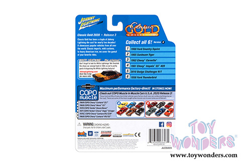 Round 2 Johnny Lightning - Classic Gold 2020 Release 3 Set B (1/64 scale diecast model car, Asstd.) JLCG023/48B