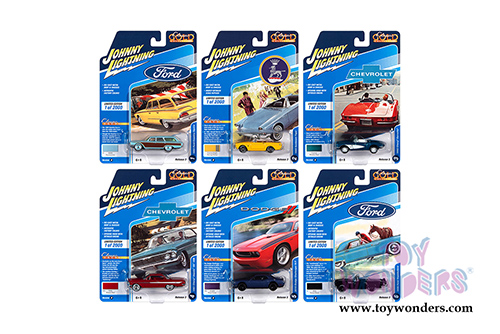 Round 2 Johnny Lightning - Classic Gold 2020 Release 3 Set B (1/64 scale diecast model car, Asstd.) JLCG023/48B