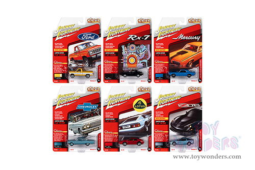 Round 2 Johnny Lightning - Classic Gold 2021 Release 4 Set A (1/64 scale diecast model car, Asstd.) JLCG027/48A
